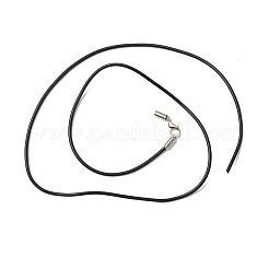 Черная резина материалы ожерелье шнура&nbsp;NFS045-2