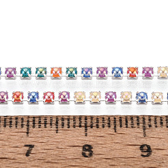 Цепочки из железа и АБС-пластика с имитацией жемчуга&nbsp;CH-T007-01A-01