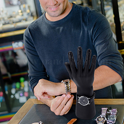 2 шт. ПВХ мужской манекен правая рука ювелирные изделия браслет часы кольцо витрина стенды ODIS-UN0001-13