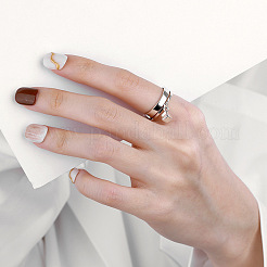 Серебряные кольца на палец с 925 родиевым покрытием FS-WGD078D-01
