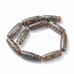 3 глаз бусины дзи натуральный агат тибетский стиль TDZI-K001-01R