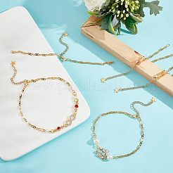 10 шт. полуготовые браслеты из нержавеющей стали 304 Mariner Link AJEW-NB0003-66