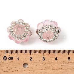 Сверкающие акриловые стразы круглые бусины&nbsp;OACR-NH0002-01B-08