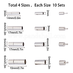 40 комплект 4-х видов латунных штыковых застежек&nbsp;KK-SC0002-77