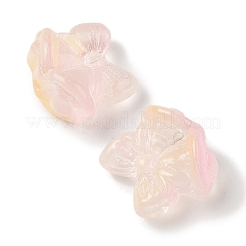 Perles de verre transparentes peintes en aérosol&nbsp;GLAA-Z011-06H