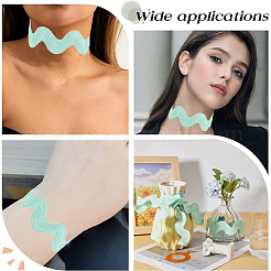 Лента из полиэстера с волнистой бахромой длиной 9 ярд. OCOR-XCP0002-93B