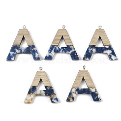 26 шт. подвески из непрозрачной смолы и дерева&nbsp;RESI-I354-02