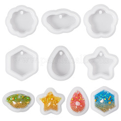 12 pieza de moldes de silicona para colgantes de diy de 6 estilos&nbsp;DIY-TA0015-43