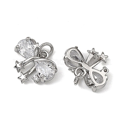 Shegrace Messing-Anhänger mit klarem Zirkonia-Pavé&nbsp;XGRQ4D319-654P