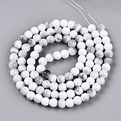 Выпечка окрашенные стеклянные бусины пряди DGLA-N013-8mm-01