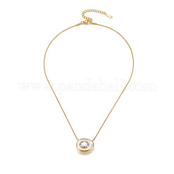 Colliers pendentifs demi-œuf en acier inoxydable 304&nbsp;WG1BB27-01