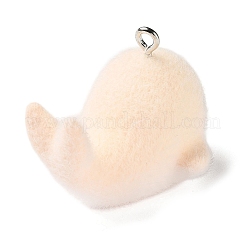 Флокированные подвески из непрозрачной смолы&nbsp;LS-RESI-D017-02B-P