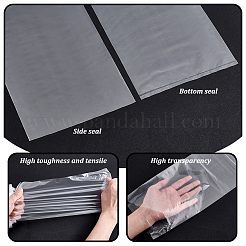 100 шт. прямоугольные полиэтиленовые пакеты для хранения ABAG-WH0038-81A