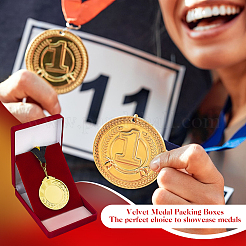 Бархатные коробки для упаковки медалей CON-WH0086-182A