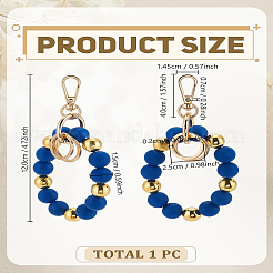 1 шт. ремешок для мобильного телефона из цинкового сплава и силикона&nbsp;HJEW-LP0002-47B