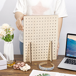 Прямоугольная деревянная вешалка для драгоценностей ODIS-WH0070-77