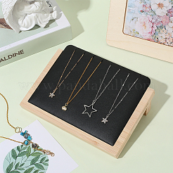 Деревянный органайзер для ожерелий с наклонной спинкой&nbsp;AJEW-WH20033-046B