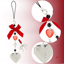 Набор для самостоятельного изготовления ремней для мобильного телефона с бантом&nbsp;DIY-SC0031-06