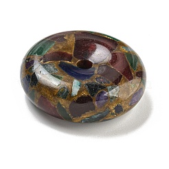 Синтетические золотые клинквантовые камни подвески G-P549-03