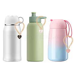 9шт 3 цвета сплава эмали кулон украшения HJEW-GL0001-16