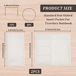 2 pezzo di ricambio per borsa portaoggetti rettangolare in tessuto Oxford&nbsp;FIND-CP0003-93