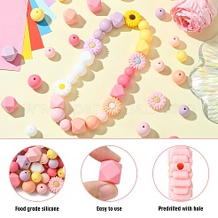 Perles focales en silicone de qualité alimentaire&nbsp;SIL-CJ0002-26