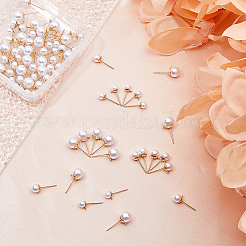 84 шт. фурнитура для сережек-гвоздиков из нержавеющей стали 304 3 размера STAS-FH0002-20LG