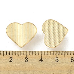合金スライドチャーム  カドミウムフリー＆ニッケルフリー＆鉛フリー  ハート  ゴールドカラー  17x20x8mm  穴：6x5mm&nbsp;FIND-Z056-01G
