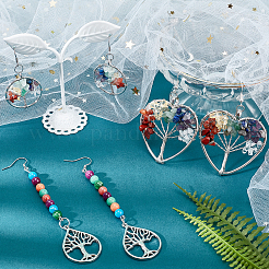Набор для самостоятельного изготовления сережек-капель из камня «Дерево жизни»&nbsp;DIY-CA0003-64