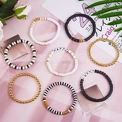 Набор браслетов хейши ручной работы из полимерной глины BJEW-PH01484