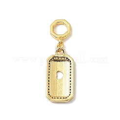 Pendentifs avec zircon cubiques à micro-pavés en laiton&nbsp;LS-KK-C111-02G-03