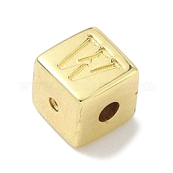 Латунные бусины&nbsp;KK-G548-22G-W