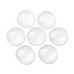 Cabochons en verre transparent&nbsp;X-GGLA-R026-25mm