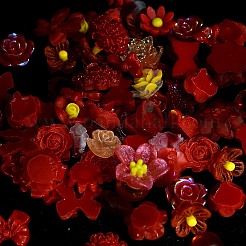 Кабошоны из светящейся непрозрачной смолы CRES-U006-01I