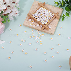500 pièces de placage de perles acryliques&nbsp;PACR-TADJ0001-01N