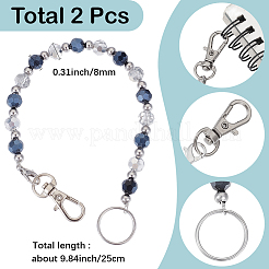 2шт стеклянный брелок&nbsp;HJEW-SC0002-26