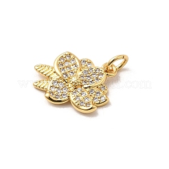 Латунные микро проложить кубического циркония подвески KK-A266-28G