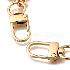 Цепи из цинкового сплава с подвеской в виде розового цветка и декоративными цепочками AJEW-BA00163