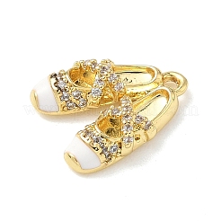 Латунные микро проложить кубического циркония подвески KK-P342-02G-01