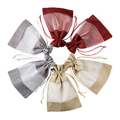 15 шт. 3-цветная пустая сумка-мешок для поделок из полиэстера ABAG-CW0001-02