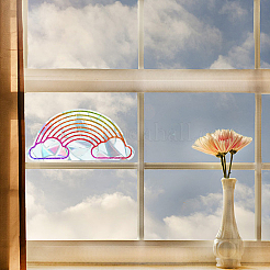 Regenbogen-PVC-Laser-Klebeaufkleber&nbsp;DIY-WH0273-51