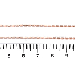 Ожерелья-цепочки из латунной колонны для женщин&nbsp;NJEW-D302-05RG