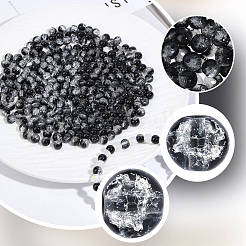 5 Strang sprühlackierte Crackle-Glasperlenstränge&nbsp;CCG-PA0001-08B