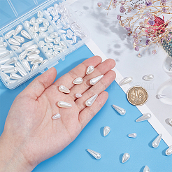 110 шт. каплевидные бусины из АБС-пластика с имитацией жемчуга MACR-AR0001-18