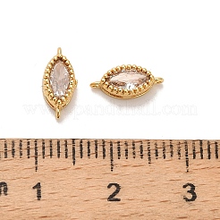 Подвески-коннекторы с прозрачными кубическими цирконами из латуни и паве KK-H515-07G