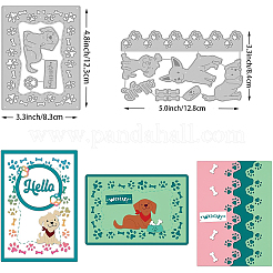 Углеродистая сталь разрезает трафареты DIY-WH0309-279