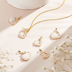 9 шт. 3 стильные подвески из натуральной 18-каратной позолоченной латуни с микропаве из кубического циркония&nbsp;KK-BC0010-46