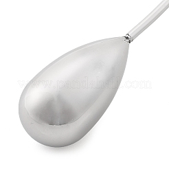 Открытые манжеты-ожерелья из нержавеющей стали 304 с подвеской-слезой для женщин&nbsp;NJEW-R003-02P-02