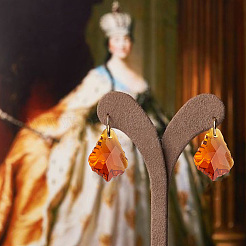 40шт 10 цвета граненые стеклянные подвески GLAA-DC0001-40