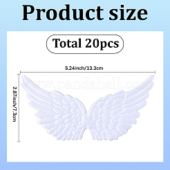 20 шт. тканевые крылья ангела&nbsp;AJEW-GF0012-62B